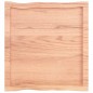 vidaXL Tablero mesa madera tratada borde natural marrón 60x60x(2-6) cm vidaXL Tablero mesa madera tratada borde natural marrón 60x60x(2-6) cm