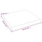 vidaXL Tablero mesa madera tratada borde natural marrón 60x60x(2-6) cm vidaXL Tablero mesa madera tratada borde natural marrón 60x60x(2-6) cm