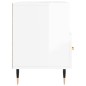 vidaXL Mueble de TV madera contrachapada blanco brillo 102x36x50 cm vidaXL Mueble de TV madera contrachapada blanco brillo 102x36x50 cm