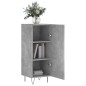 vidaXL Aparador de madera contrachapada gris hormigón 34,5x34x90 cm vidaXL Aparador de madera contrachapada gris hormigón 34,5x34x90 cm