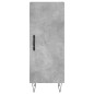 vidaXL Aparador de madera contrachapada gris hormigón 34,5x34x90 cm vidaXL Aparador de madera contrachapada gris hormigón 34,5x34x90 cm
