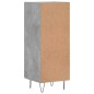 vidaXL Aparador de madera contrachapada gris hormigón 34,5x34x90 cm vidaXL Aparador de madera contrachapada gris hormigón 34,5x34x90 cm