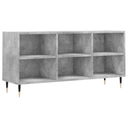vidaXL Mueble de TV madera de ingeniería gris hormigón 103,5x30x50 cm