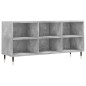 vidaXL Mueble de TV madera de ingeniería gris hormigón 103,5x30x50 cm