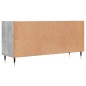 vidaXL Mueble de TV madera de ingeniería gris hormigón 103,5x30x50 cm