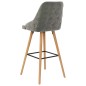vidaXL Taburetes de cocina 2 unidades terciopelo gris claro vidaXL Taburetes de cocina 2 unidades terciopelo gris claro
