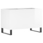 vidaXL Mueble discos madera contrachapada blanco brillo 74,5x38x48 cm vidaXL Mueble discos madera contrachapada blanco brillo 74,5x38x48 cm