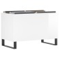 vidaXL Mueble discos madera contrachapada blanco brillo 74,5x38x48 cm vidaXL Mueble discos madera contrachapada blanco brillo 74,5x38x48 cm