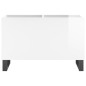 vidaXL Mueble discos madera contrachapada blanco brillo 74,5x38x48 cm vidaXL Mueble discos madera contrachapada blanco brillo 74,5x38x48 cm