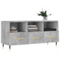 vidaXL Mueble de TV madera de ingeniería gris hormigón 102x36x50 cm vidaXL Mueble de TV madera de ingeniería gris hormigón 102x36x50 cm