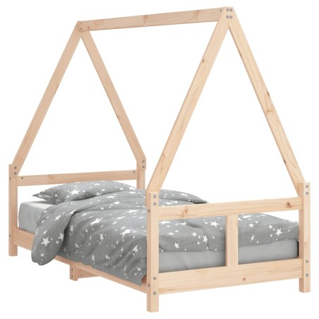vidaXL Estructura de cama para niños madera maciza de pino 80x160 cm