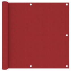 vidaXL Toldo para balcón tela oxford rojo 90x400 cm