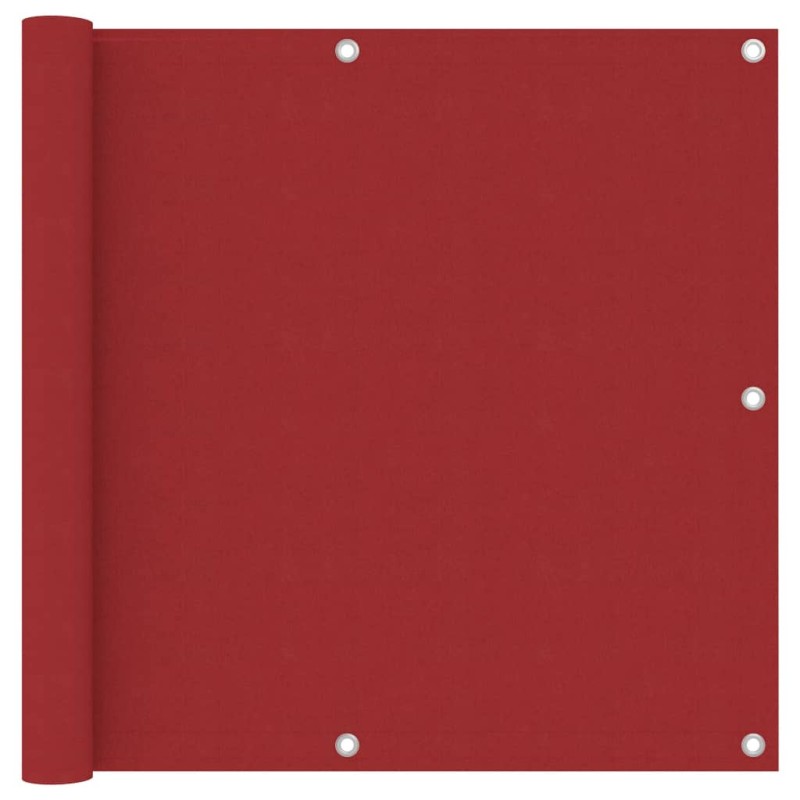 vidaXL Toldo para balcón tela oxford rojo 90x400 cm