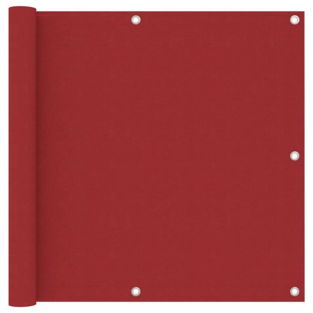 vidaXL Toldo para balcón tela oxford rojo 90x400 cm