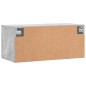 vidaXL Armario de pared madera ingeniería gris hormigón 80x36,5x35 cm vidaXL Armario de pared madera ingeniería gris hormigón 80x36,5x35 cm