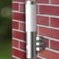 vidaXL Aplique de exterior con detector de movimiento acero inoxidable vidaXL Aplique de exterior con detector de movimiento acero inoxidable