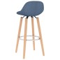 vidaXL Taburetes de cocina 2 unidades tela azul vidaXL Taburetes de cocina 2 unidades tela azul