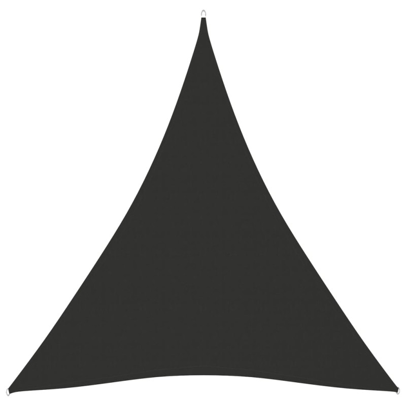 vidaXL Toldo de vela triangular tela Oxford gris antracita 5x6x6 m vidaXL Toldo de vela triangular tela Oxford gris antracita 5x6x6 m