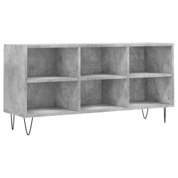 vidaXL Mueble de TV madera de ingeniería gris hormigón 103,5x30x50 cm