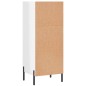 vidaXL Aparador madera de ingeniería blanco brillante 34,5x32,5x90 cm vidaXL Aparador madera de ingeniería blanco brillante 34,5x32,5x90 cm