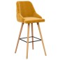 vidaXL Taburetes de cocina 2 unidades terciopelo amarillo vidaXL Taburetes de cocina 2 unidades terciopelo amarillo