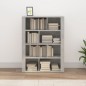 vidaXL Aparador de madera contrachapada gris hormigón 80x30x106 cm vidaXL Aparador de madera contrachapada gris hormigón 80x30x106 cm