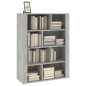 vidaXL Aparador de madera contrachapada gris hormigón 80x30x106 cm vidaXL Aparador de madera contrachapada gris hormigón 80x30x106 cm