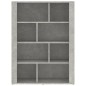 vidaXL Aparador de madera contrachapada gris hormigón 80x30x106 cm vidaXL Aparador de madera contrachapada gris hormigón 80x30x106 cm