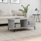 vidaXL Mesa de centro madera contrachapada gris hormigón 90x50x40 cm vidaXL Mesa de centro madera contrachapada gris hormigón 90x50x40 cm