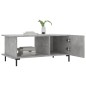 vidaXL Mesa de centro madera contrachapada gris hormigón 90x50x40 cm vidaXL Mesa de centro madera contrachapada gris hormigón 90x50x40 cm