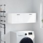 vidaXL Armario de pared madera ingeniería blanco brillo 100x36,5x35 cm vidaXL Armario de pared madera ingeniería blanco brillo 100x36,5x35 cm