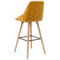 vidaXL Taburetes de cocina 2 unidades terciopelo amarillo vidaXL Taburetes de cocina 2 unidades terciopelo amarillo