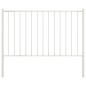 vidaXL Panel valla y postes acero recubrimiento polvo blanco 1,7x1,25m vidaXL Panel valla y postes acero recubrimiento polvo blanco 1,7x1,25m