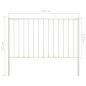 vidaXL Panel valla y postes acero recubrimiento polvo blanco 1,7x1,25m vidaXL Panel valla y postes acero recubrimiento polvo blanco 1,7x1,25m