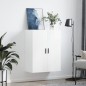 vidaXL Armario de pared blanco brillante 69,5x34x90 cm vidaXL Armario de pared blanco brillante 69,5x34x90 cm