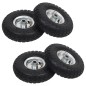 vidaXL Ruedas de carrito de sacos 4 unidades goma 4.10/3.50-4 (260x83)