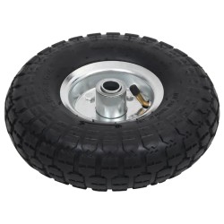 vidaXL Ruedas de carrito de sacos 4 unidades goma 4.10/3.50-4 (260x83)