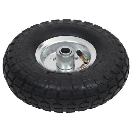 vidaXL Ruedas de carrito de sacos 4 unidades goma 4.10/3.50-4 (260x83)
