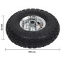 vidaXL Ruedas de carrito de sacos 4 unidades goma 4.10/3.50-4 (260x83)