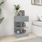 vidaXL Mesita de noche madera contrachapada gris Sonoma 40x35x65 cm vidaXL Mesita de noche madera contrachapada gris Sonoma 40x35x65 cm