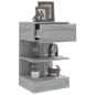 vidaXL Mesita de noche madera contrachapada gris Sonoma 40x35x65 cm vidaXL Mesita de noche madera contrachapada gris Sonoma 40x35x65 cm