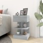 vidaXL Mesita de noche madera contrachapada gris Sonoma 40x35x65 cm vidaXL Mesita de noche madera contrachapada gris Sonoma 40x35x65 cm