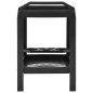 vidaXL Carrito de bebidas plástico gris antracita 69x53x72 cm