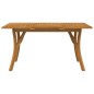 vidaXL Mesa de jardín madera maciza de acacia 150x90x75 cm