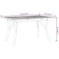 vidaXL Mesa de jardín madera maciza de acacia 150x90x75 cm