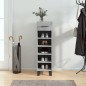 vidaXL Zapatero madera de ingeniería gris hormigón 30x35x105 cm vidaXL Zapatero madera de ingeniería gris hormigón 30x35x105 cm