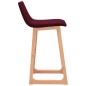 vidaXL Taburetes de cocina 2 unidades tela rojo tinto vidaXL Taburetes de cocina 2 unidades tela rojo tinto