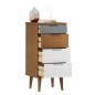 vidaXL Mesita de noche MOLDE madera maciza de pino marrón 40x35x82 cm vidaXL Mesita de noche MOLDE madera maciza de pino marrón 40x35x82 cm
