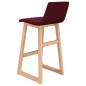 vidaXL Taburetes de cocina 2 unidades tela rojo tinto vidaXL Taburetes de cocina 2 unidades tela rojo tinto