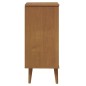 vidaXL Mesita de noche MOLDE madera maciza de pino marrón 40x35x82 cm vidaXL Mesita de noche MOLDE madera maciza de pino marrón 40x35x82 cm